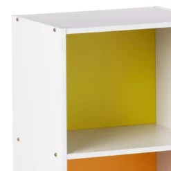 Hodedah Import 12 D X 16 W X 47 H Inch 4 Shelf Bookcase Storage Organizer Solution For Living Room, Bedroom, Or Office, White And Rainbow 7 Hodedah Import 12 D X 16 W X 47 H Inch 4 Shelf Bookcase Storage Organizer Solution For Living Room, Bedroom, Or Office, White And Rainbow -Baxton Studio Store GUEST 8e9aea3f 14f5 4f70 adfb 50fe624ad911