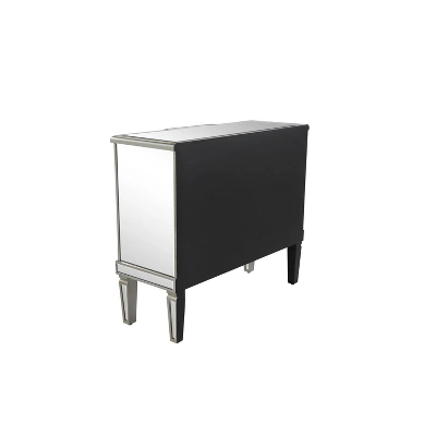 Glam Mirrored Rectangular Storage Cabinet Silver - Olivia & May 5 Glam Mirrored Rectangular Storage Cabinet Silver - Olivia & May - Image 3