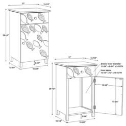 Salina Side Table White - Powell Company -Baxton Studio Store GUEST 926e9b3c acdb 40dd a3a1 d3f366242ab4