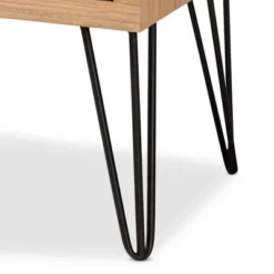 Denali Wood And Metal Storage Cabinet Brown/Black - Baxton Studio -Baxton Studio Store GUEST 93638f6d 3c1a 4407 a5b2 293fcb2d7841