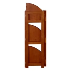 Cakewalk High Corner Folding Bookcase - Regency -Baxton Studio Store GUEST 9391c847 8aa2 4341 b4c0 f193f0a293c8