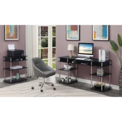 Designs2Go No Tools Printer Stand With Shelves - Breighton Home -Baxton Studio Store GUEST 94233710 4ff7 481e 9003 7164c9ab7109