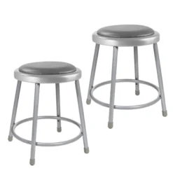 2pk Heavy Duty Vinyl Padded Steel Barstool Gray - Hampden Furnishings -Baxton Studio Store GUEST 949366e7 7b0a 487d 8970 1e9fef46b094