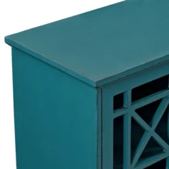 Versatile Fretwork Accent Storage Cabinet Blue - Saracina Home -Baxton Studio Store GUEST 94b31eb2 8af4 498f 9033 de30dc40e0fa