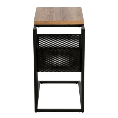 Blackened Bronze And Rustic Oak Side Table - Henn&Hart 10 Blackened Bronze And Rustic Oak Side Table - Henn&Hart - Image 8