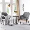 Yaheetech Set Of 2 Velvet Fabric Dining Chairs With Metal Legs -Baxton Studio Store GUEST 97b6c80c 53be 4a3e be01 2568df18cef5