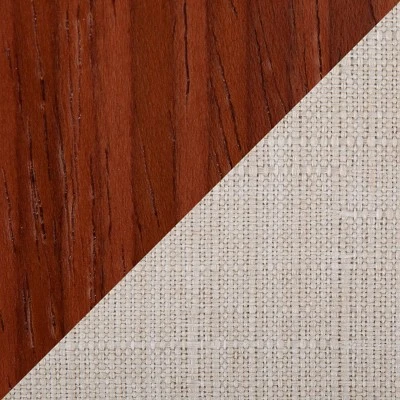 Set Of 2 York Dining Chairs Cream/Walnut - Lumisource 9 Set Of 2 York Dining Chairs Cream/Walnut - Lumisource - Image 7