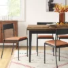 Clion Metal Dining Chair Black/Caramel Faux Leather - Threshold™ -Baxton Studio Store GUEST 99382131 55c2 4fb5 a1c6 ef68432b32b7