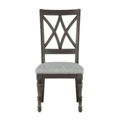 18" Set Of 2 Linnett Side Chairs Gray/Brown - Steve Silver -Baxton Studio Store GUEST 9a11746a abed 4b1f b103 93d7424dbe13