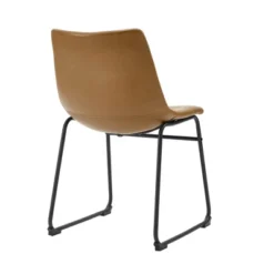 Set Of 2 Laslo Modern Upholstered Faux Leather Dining Chairs - Saracina Home -Baxton Studio Store GUEST 9c08c6e5 09f4 403a 844a a5fe7811db86