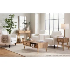 Wendy Arm Chair Polyester/Wood - LumiSource -Baxton Studio Store GUEST 9c7aadf7 fa1c 42a2 9a02 45892be1641b