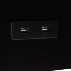 Portland Usb Side Table - Black - Safavieh -Baxton Studio Store GUEST 9d19b947 4346 4d59 90d4 2c489b3e1dad