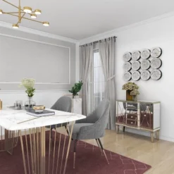 Glam Mirrored Rectangular Storage Cabinet Silver - Olivia & May 40 Glam Mirrored Rectangular Storage Cabinet Silver - Olivia & May -Baxton Studio Store GUEST 9e4df148 52d3 4a3d 9309 f97045e94d65