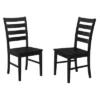 Set Of 2 Wood Ladder Back Dining Chair Black - Saracina Home -Baxton Studio Store GUEST a1bf3d0d c287 49ab b6b2 67d44e2e9e9a
