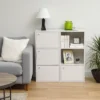 IRIS USA 3 Door Small Bookshelf Bookcase Cabinet With Doors, White 2 IRIS USA 3 Door Small Bookshelf Bookcase Cabinet With Doors, White -Baxton Studio Store GUEST a2093432 7568 46e4 a0cd 2a7988d7cf44