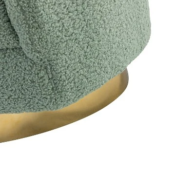 Pierfranco Wooden Upholstered Accent Barrel Chair Swivel Barrel Chair With Metal Base | ARTFUL LIVING DESIGN 10 Pierfranco Wooden Upholstered Accent Barrel Chair Swivel Barrel Chair With Metal Base | ARTFUL LIVING DESIGN - Image 8