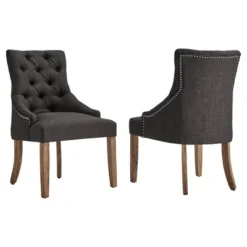 Lawler Button Tufted Dining Chair 2 In Set - Inspire Q® 15 Lawler Button Tufted Dining Chair 2 In Set - Inspire Q® -Baxton Studio Store GUEST a2a2dc28 b5b9 4522 bf65 4bb00e1d22cb