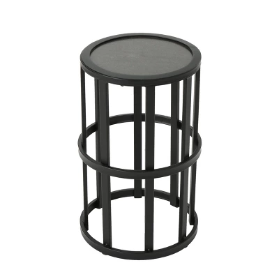 Aaleah Industrial Ceramic Tile Side Table Gray - Christopher Knight Home 4 Aaleah Industrial Ceramic Tile Side Table Gray - Christopher Knight Home - Image 2