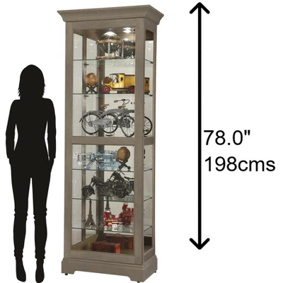 Howard Miller 680637 Howard Miller Martindale Vi Curio Cabinet 680637 Aged Grey 4 Howard Miller 680637 Howard Miller Martindale Vi Curio Cabinet 680637 Aged Grey - Image 2