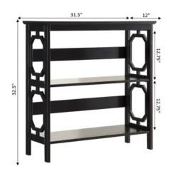 32.5" Omega 3 Tier Bookcase - Breighton Home 10 32.5" Omega 3 Tier Bookcase - Breighton Home -Baxton Studio Store GUEST a8f24302 89f7 4797 99c5 79daf906e9fc