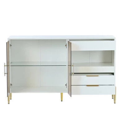 Modern Storage Cabinets With Acrylic Doors And Adjustable Shelves-ModernLuxe 6 Modern Storage Cabinets With Acrylic Doors And Adjustable Shelves-ModernLuxe - Image 4