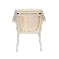 Set Of 2 X Back Chairs With Solid Wood Seat Unfinished - International Concepts -Baxton Studio Store GUEST abad2835 951c 49cb a61e 6dff462f2e5b