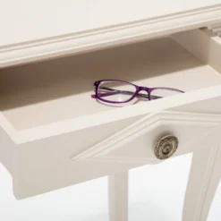 Collins Side Table With Drawer Cream - Finch -Baxton Studio Store GUEST abbdf9f5 97d7 47a6 9e35 85444e5cca62