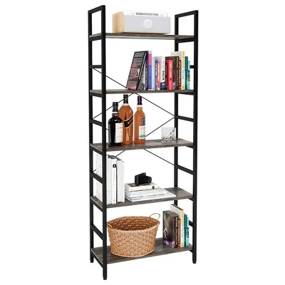 Bestier 5 Tier Adjustable Multifunctional Storage Display Bookcase 26 Inch 8 Bestier 5 Tier Adjustable Multifunctional Storage Display Bookcase 26 Inch - Image 6