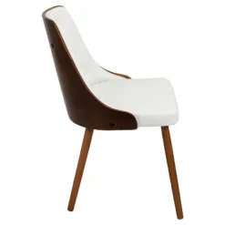 Gianna Mid Century Modern Walnut Dining Chair - Lumisource