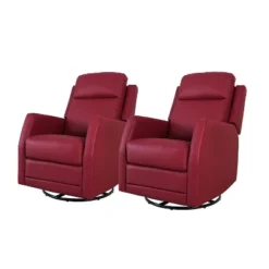 Artful Living Design Ofelia Swivel Set Of 2 Recliners -Baxton Studio Store GUEST ae397259 0c86 4f6d b4a2 f9c0c86ab1ea