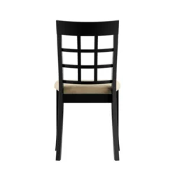 Set Of 2 Kensington Lattice Back Dining Chairs Black - Inspire Q -Baxton Studio Store GUEST ae8f59dc 56db 4ce5 9309 5dece981ebc0