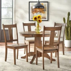 Set Of 2 Athens Dining Chairs Walnut - Lifestorey -Baxton Studio Store GUEST aebc4335 a46b 4bdc 817a 3ac64396f632