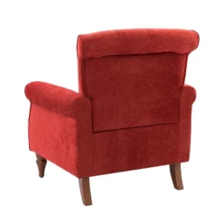 Galatea Wooden Upholstered Accent Armchair With Nailhead Trim | ARTFUL LIVING DESIGN -Baxton Studio Store GUEST afcf60d4 7a61 43be 8e42 3be43904c2e5