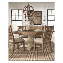 Set Of 2 Grindleburg Dining Upholstered Side Chair White/Light Brown - Signature Design By Ashley 8 Set Of 2 Grindleburg Dining Upholstered Side Chair White/Light Brown - Signature Design By Ashley -Baxton Studio Store GUEST b063c2ca 266b 4bfe 8fb0 81d939e43d4f