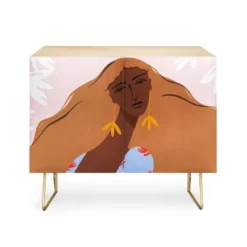 Maritza Lisa Woman Looking Back Credenza - Deny Designs -Baxton Studio Store GUEST b1c65858 8524 44cb 80ef c672d3939984