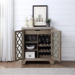 Highrise Wine Cabinet Light Brown - Treasure Trove Accents -Baxton Studio Store GUEST b231deb2 454f 4f06 8139 bee43c130fb1