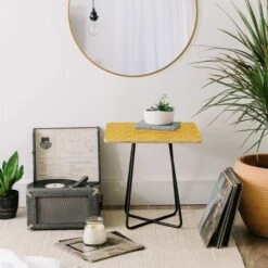 Heather Dutton Rise And Shine Side Table Yellow/Black - Deny Designs 7 Heather Dutton Rise And Shine Side Table Yellow/Black - Deny Designs -Baxton Studio Store GUEST b37716fc 03eb 4c4e 836b 43f46a92c496