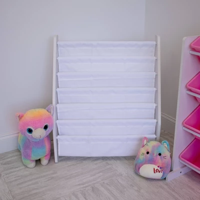 Kids' Cambridge Supersized Bookshelf 6 Tier Book Rack Organizer White - Humble Crew 6 Kids' Cambridge Supersized Bookshelf 6 Tier Book Rack Organizer White - Humble Crew - Image 4