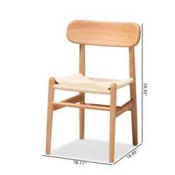 2pc Raheem Hemp And Wood Dining Chair Set Brown - Baxton Studio 17 2pc Raheem Hemp And Wood Dining Chair Set Brown - Baxton Studio -Baxton Studio Store GUEST b4a16412 da52 4915 b447 29a8d6a75c0c