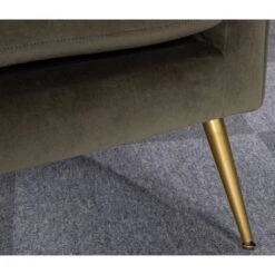 Carmine Luxe Arm Accent Chair With Brass Legs - Threshold™ -Baxton Studio Store GUEST b4c44e24 5104 465f 96b0 1603eb30f4b3