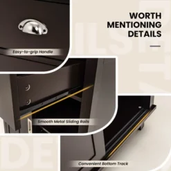 Tangkula Freestanding Buffet Hutch Kitchen Pantry Storage Cabinet W/ Sliding Doors -Baxton Studio Store GUEST b537f030 e411 45af 8848 7752ca8d1fbc