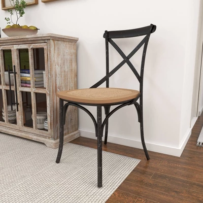 Set Of 2 Farmhouse Iron Dining Chair - Olivia & May 17 Set Of 2 Farmhouse Iron Dining Chair - Olivia & May - Image 15