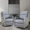 Artful Living Design Ofelia Swivel Set Of 2 Recliners -Baxton Studio Store GUEST b686fc94 59b9 46c3 a6a4 7e34c9e0139b