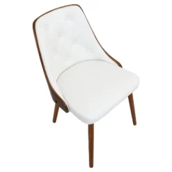 Gianna Mid Century Modern Walnut Dining Chair - Lumisource -Baxton Studio Store GUEST b6f8027a 52c2 49e6 a4f1 94bc07aead04