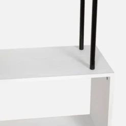 46.5" 4 Tier S Shaped Bookcase White/Black - Danya B. -Baxton Studio Store GUEST b7047112 c53e 46fe 8827 3c8e979bb760