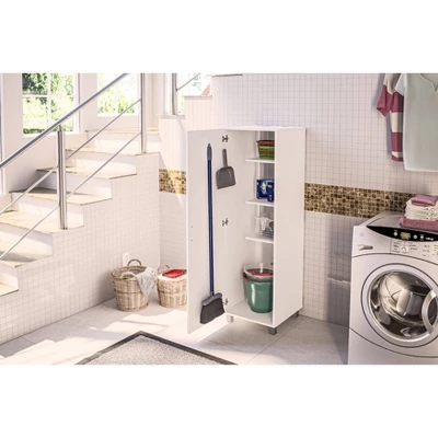 Paris 1 Door Storage Cabinet White - Polifurniture 6 Paris 1 Door Storage Cabinet White - Polifurniture - Image 4