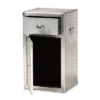 Serge Metal 1 Door Accent Storage Cabinet Silver - Baxton Studio 1 Serge Metal 1 Door Accent Storage Cabinet Silver - Baxton Studio -Baxton Studio Store GUEST b923dbdc f320 4243 ac8f fc2c89fdda15