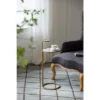 Round Chair Side Table Gold/Clear - A&B Home 1 Round Chair Side Table Gold/Clear - A&B Home -Baxton Studio Store GUEST b99e66b1 ab39 4fa8 8f62 f914b6d0f20b