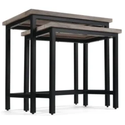 2pc Rhonda Solid Mango Wood Nesting Side Table - Wyndenhall -Baxton Studio Store GUEST bbfaf7e9 e1f1 4659 9243 b722bc9c659d