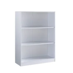 FC Design 3 Tier Display Bookcase In White Finish -Baxton Studio Store GUEST bdcf2f92 dbca 4722 9f47 cdb0dffe6811